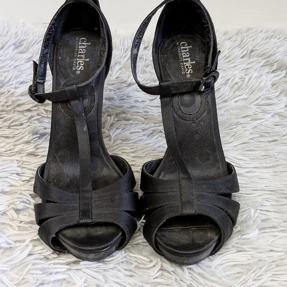 Charlies Black Women's Heeled Sandals